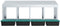 vidaXL - Kippennestkast - 4 - compartimenten - wandmontage - gegalvaniseerd - staal
