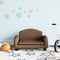 vidaXL Kinderbank 50x40x30 cm stof bruin