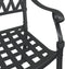 vidaXL - Tuinstoelen - 2 - stuks - Zwart - Gietaluminium