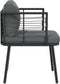 vidaXL - Tuinstoel - met - kussens - poly - rattan - zwart