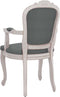 vidaXL - Eetkamerstoel - 62x59,5x100,5 - cm - stof - donkergrijs