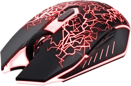 Trust 24750 - Draadloze Gaming Muis - 6 Knoppen LED Verlichting - Zwart