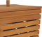vidaXL - Wasmand - 30x30x45 - cm - massief - teakhout