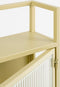 Mica Decorations Clifton Wandkast - L38 x B15 x H74 cm - Metaal - Beige