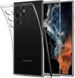 Spigen Galaxy S22 Ultra 5G - Soft case - Schokbestendig TPU - Transparant