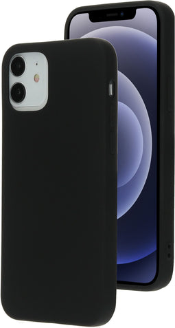 Mobiparts Silicone Cover - iPhone 12/12 Pro - Soft-touch - Zwart