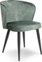 Liviza Stoel Loka Forrest groen - Velvet - Rond Groen - 78 cm , 52.5 cm , 62 cm