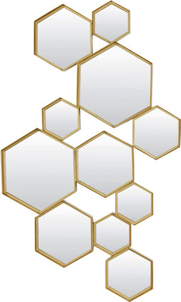 D - Light & Living - Spiegel CINCI - 98x3.5x57.5cm - Goud