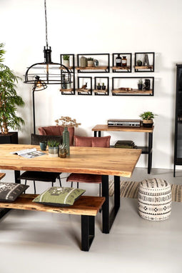 Rechthoekig tafelblad SoHo - 220x100x4 - Naturel - Acaciahout