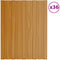 vidaXL - Dakpanelen - 36 - st - 80x45 - cm - gegalvaniseerd - staal - bruin