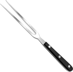 Solea - Vleesvork - Lemmet 21 cm - RVS - Heft POM - Zwart