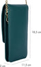 Telefoontasje Dames Crossbody - Selencia Telefoontasje Elegance Tassle - Universeel Schoudertasje telefoon - Donkergroen