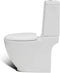 vidaXL - Toilet - met - afvoer - achter - keramiek - wit
