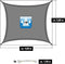 UPF50+ Schaduwzeil - 3x4 m UV Luifel Polyester Rechthoek - Zonnezeil Waterafstotend Tuin Balkon