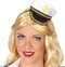 Verkleed Verkleed diadeem mini hoedje/pet - meisjes/dames - Matroos/Kaptein/Sailor thema