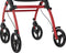 Aluminium Rollator Active - Binnenrollator - Opvouwbaar - Bordeauxrood