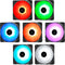 DeepCool RF 120M - 120mm PWM Ventilator - 18 RGB-LED's - Set van 3