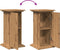 vidaXL - Sokkel - met - opbergruimte - 31x30x60 - cm - hout - artisanaal - eikenkleur