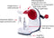 Westmark Appelschilmachine, kunststof/roestvrij staal, Loop, wit/donkergrijs/rood, 97082260