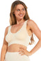 MAGIC Bodyfashion Bamboo Comfort Bra - Beugelloos - Ingebouwde support - Kleur Bamboo Cream