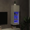 vidaXL - Tv-meubel - met - LED-verlichting - 30,5x30x90 - cm - wit