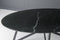D - Livingfurn - Eetkamertafel DT- Marble Oval Web Black 210cm - Marmer / Gecoat Staal