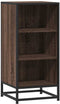 vidaXL - Dressoir - 35,5x35x76 - cm - bewerkt - hout - en - metaal - bruin - eikenkleur