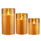 Pauleen 48121 Classy Golden Candle was 2 stuks Set Timer batterij goud glas/was