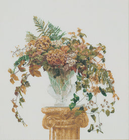 Thea Gouverneur - Borduurpakket met telpatroon - 1083A - Voorgesorteerde DMC Garens - Herfst - Aida - 53 cm x 56 cm - DIY Kit