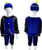 Verkleedset Pietenpak Blauw-Zwart 5-7 Jaar