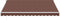 vidaXL - Luifel - automatisch - uittrekbaar - 400x300 - cm - bruin