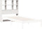 vidaXL - Hoofdbord - met - opbergruimte - 90 - cm - massief - grenenhout - wit