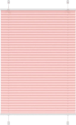 vidaXL - Plissé - rolgordijn - 85x150 - cm - stofbreedte - 84,4 - cm - polyester - roze