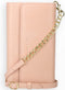 Selencia Hoesje Geschikt voor Samsung Galaxy S21 Plus Hoesje Met Pasjeshouder - Selencia Eny Uitneembare Vegan Lederen Clutch - Roze