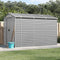 vidaXL - Tuinschuur - 191x300x198 - cm - gegalvaniseerd - staal - lichtgrijs