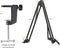 UPLY Microfoon Arm - Inclusief Popfilter en Shockmount - Zonder Microfoon - Boom Arm - Mic Stand - Statief - Opvouwbaar - 360 Graden - Zwart
