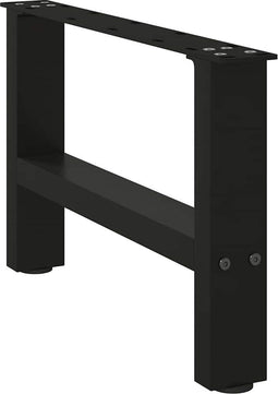 vidaXL - Salontafelpoten - 2 - st - 50x(30-31) - cm - staal - zwart