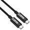 Club 3D CAC-1579 - USB4 Gen3x2 Type-C Kabel - 40Gbps 240W 8K60Hz 3m Zwart
