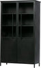 BePureHome Exhibit Vitrinekast - Metaal - Zwart - 170x99x44
