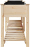 vidaXL - Tuinplanter - met - Plank - 203x53x76 - cm - Massief - Hout - Vuren