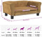 vidaXL - Hondenmand - 70x45x30 - cm - fluweel - bruin