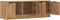 vidaXL - Tv-meubel - 102x35x36,5 - cm - bewerkt - hout - artisanaal - eikenkleur