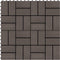 vidaXL - Terrastegels - 30x30 - cm - 1 - m² - HKC - teakkleur - 11 - st