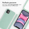 iMoshion Hoesje Geschikt voor iPhone 11 Hoesje Met Koord - iMoshion Siliconen hoesje met koord - Mintgroen