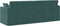 vidaXL - Vloersofa - Bed - 2-in-1 - Donkergroen - 213x144x60 - cm