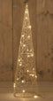 Anna Collection LED kegel kerstboom lamp - goud - metaal- H60