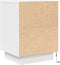 vidaXL - Nachtkastje - met - LED-verlichting - 38x34x50 - cm - wit