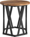 vidaXL - Nesting - Bijzettafels - (Set - van - 2) - - - Rustieke - Houtlook, - Gemaakt - van - Samengesteld - Hout