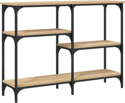 vidaXL - Wandtafel - 102x29x75 - cm - bewerkt - hout - sonoma - eikenkleurig