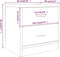 vidaXL - Nachtkastjes - 2 - st - 40x30x40 - cm - bewerkt - hout - grijs - sonoma - eiken
